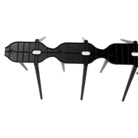 Kolce plastikowe odstraszacz na ptaki 34cmx3cmx9,5cm czarne skuteczna ochrona przeciw ptakom DV-KOLCE-CZ