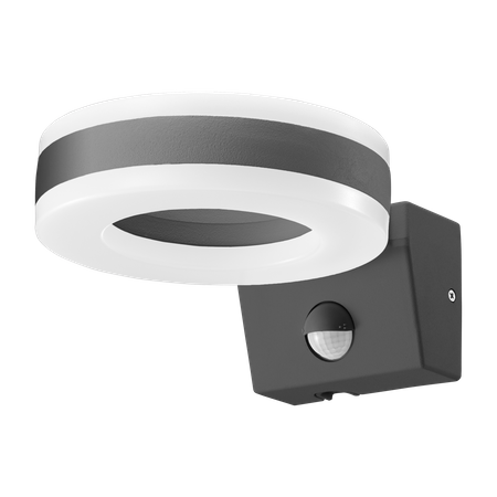 HOWLIT LED 20W oprawa ogrodowa z czujnikiem ruchu 1800lm IP65 4000K szara AD-OP-6205GLPMR4