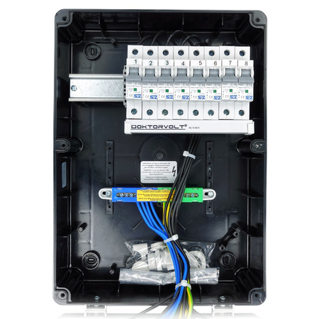 Rozdzielnica budowlana TD-S 8x230V gniazda Schuko Doktorvolt DV-2329-D