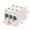 Złączka szynowa uniwersalna ETB 95/1x3 Al/Cu elektryczna śrubowa 6 otworów do kabli Elektro Becov UK3095.21