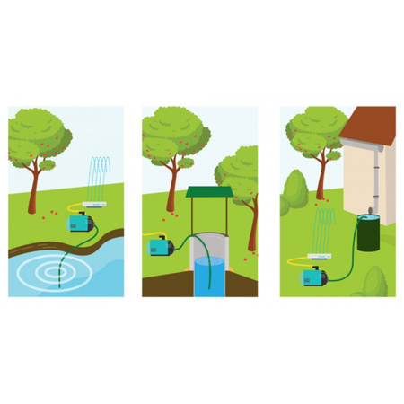 Zestaw ssawno-tłoczny 4 m AQUATIC PLUS SATP2204/BK-SET
