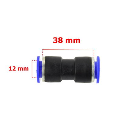 Złączka automatyczna do węża PU/PE prosta fi 10 mm G03013