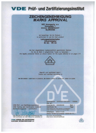 C13A 1P 10kA Wyłącznik nadprądowy bezpiecznik Typ S eska PR61 SEZ 0099208