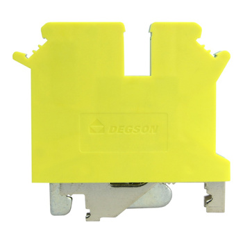 Złączka szynowa żółto-zielona PE śrubowa 4mm2 3-przewodowa 1P PC4-TW-PE-01P-1Y-00A