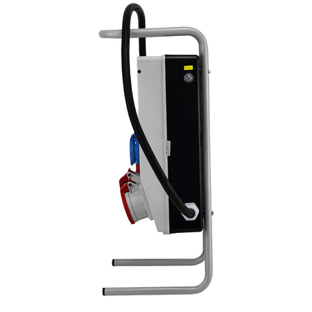 Rozdzielnica budowlana 32A 16A skrzynka elektryczna na stojaku z kablem 2x230V Schuko Doktorvolt ECO-S/FI SKHU DV-0403-D