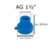 Złącze IBC GW S60x6 z wyjściem na wąż 1 1/2" Bradas IBCS60F-M112