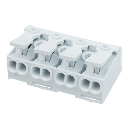 Kostka Elektryczna z Dźwignią Szybkozłączka 4x0.75-2.5mm2 450V VDE DGN DG238-10.0-04P-19-03