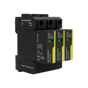 Ogranicznik przepięć PV typ 2 40kA SLP-PV1500 V/Y do 1500V DC szyna DIN warystorowy ochronnik przepięciowy fotowoltaiczny A04304