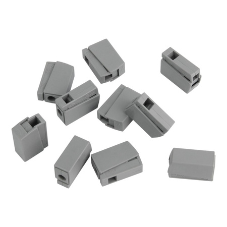 10 sztuk szybkozłączki oświetleniowe zaciskowe 0.2-2.5mm² 450V 24A z przyciskiem VDE UL DGN 10-DG222-8.0-01P