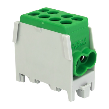 Blok rozdzielczy zacisk odgałęźny HLAK 25-1/2 M2 zielony mostek 1P 1,5-25mm2 1,5-16mm2 Pollmann 208 2080138