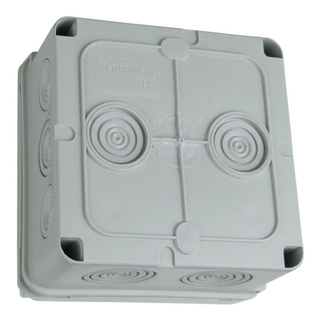 Puszka natynkowa wym/wew 94x94x50 mm 10+2 membrany IP65 M-L 005.CS