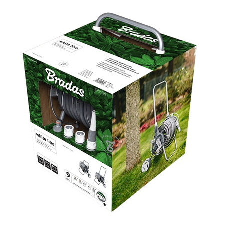 Zestaw WHITE SILVER PLUS 30m wąż ogrodowy + akcesoria przyłączeniowe BRADAS WL-W2B30