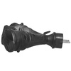 Rozgałęźnik przenośny czarny R-X3/44S IP44 3×2P+Z 16A 250V Schuko W-01162