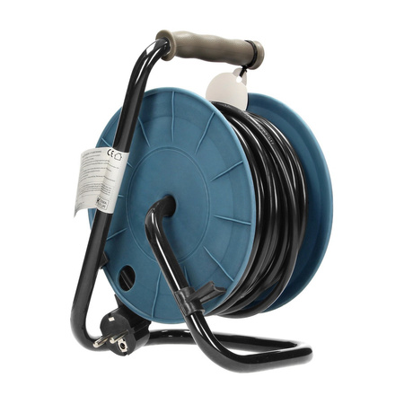 Przedłużacz bębnowy MINI polwinit H05VV-F 3x1mm2  długość 15m Schuko 4402