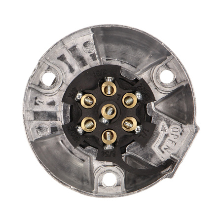 Gniazdo przyczepy. aluminiowe 7 pinów. 12/24V OR-AE-1387