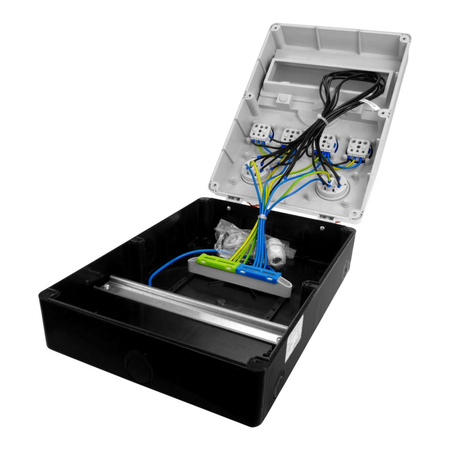 Rozdzielnica budowlana TD 2x32A 4x230V Schuko CEE Mennekes Doktorvolt DV-2176-D