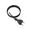 Przewód przyłączeniowy 4,5m z wtyczką prostą TYP E 230V 16A 2×1,5 mm² H05RR-F PP-21 czarny W-97195