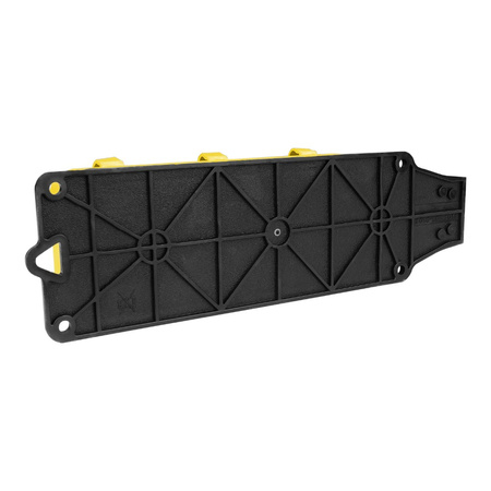 Listwa zasilająca 3 gniazda 16A 230V bez kabla żółta Schuko 3101-308-0700