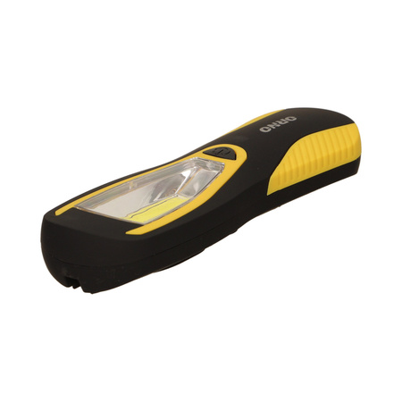Latarka warsztatowa LED COB 3W. 200lm. 3 x AA magnes. haczyk OR-LT-1526