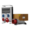 Rozdzielnica budowlana na stojaku z kablem TD-S/FI SKHU 63A 16A 2x230V Schuko Doktorvolt DV-0304-D
