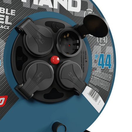 Przedłużacz bębnowy HAND PRO 40m 4x Gniazda 230V IP44 H05RN-F 3x2,5 mm² W-96319
