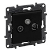 Gniazdo TV-R-SAT do instalacji typu gwiazda 1,5 dB czarne Niloe Step 863580