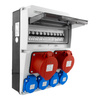 Rozdzielnica budowlana JUN 32A/16A/4x230V z zabezpieczeniami IP54 gniazda DOKTORVOLT® DV-6856-F