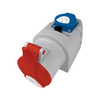 Gniazdo natynkowe CEE 32A 5P + 230V siłowe IZVZ-S 3253 DV