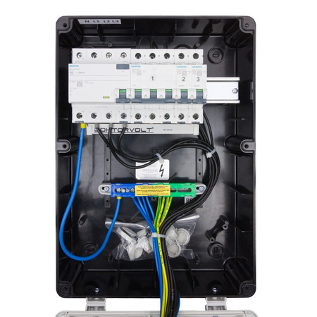 Rozdzielnica budowlana zabezpieczenia Siemens pTD-S/FI 32A 16A 4x230V gniazda Mennekes Schuko Doktorvolt DV-4845-D