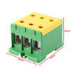 Złączka szynowa uniwersalna ETB 95/1x3 Al/Cu elektryczna śrubowa 6 otworów do kabli Elektro Becov UK3095.24