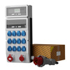 Rozdzielnica budowlana z licznikiem i kablem eXT-S/FI SKH 32A 16A 12x230V Schuko Mennekes Doktorvolt DV-2377-D