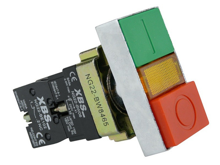 Przełącznik 0-1 230V podwójny napęd XBS NG22-BW8465