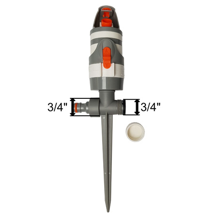 Zraszacz obrotowy 4-funkcyjny na kolcu WHITE LINE Bradas WL-Z01