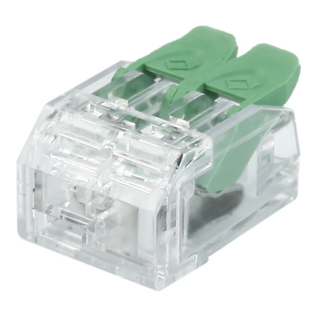 Szybkozłączka instalacyjna 2x0.2-4.0 mm² VDE UL 450V 32A DGN 1 sztuka DG221-5.6-02P-17-00A