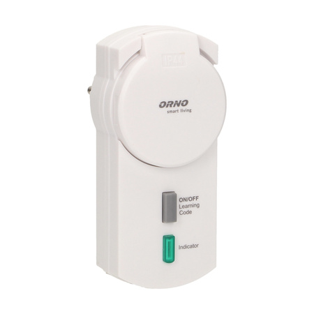 Gniazdo sieciowe zewnętrzne sterowane bezprzewodowo. IP44. ORNO Smart Living OR-SH-1713