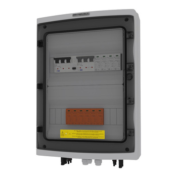 Rozdzielnica PV fotowoltaiczna solarna AC DC 1000V 2 Stringi B16 25A 300mA Doktorvolt DV-2483-FOT