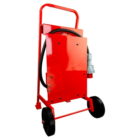 Rozdzielnica budowlana na stojaku z naświetlaczem eXT S/FI SET przenośna z gniazdami 32A 2x16A CEE MENNEKES 4x230V schuko rozdzielnia elektryczna na budowę skrzynka elektryczna Doktorvolt DV-0027-D