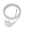 Przewód przyłączeniowy 10m z wtyczką kątową Uni-Schuko 250V 16A 3x1 mm² OMY PP-50 biały W-97754