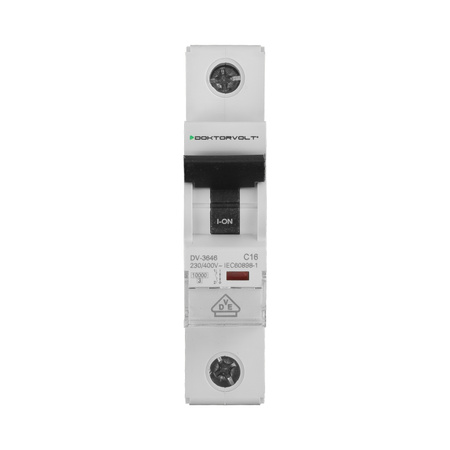 Wyłącznik nadprądowy MCB 10kA 1P 16A VDE C16A Doktorvolt DV-3646