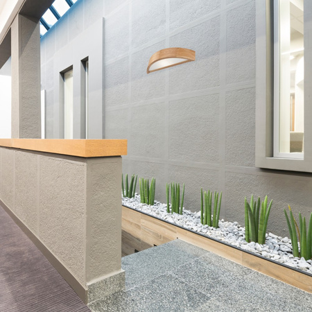 Lampa naścienna kinkiet - półplafon drewniany dębowy LED 1-punktowy 40,5/11,5 cm LD-PD-6.4 DAB