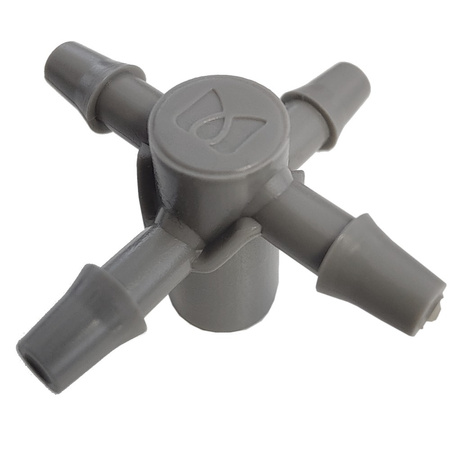 50x Czwórnik do emiterów i kroplowników patykowych 5mm wtyk na wąż 3x5mm DSK-5135L5-50