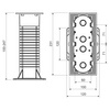 Puszka elektroinstalacyjna wielokrotna do systemów docieplających KOPOS KEZ-3