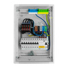 Rozdzielnica modułowa podtynkowa 2x12 zabezpieczona 8xMCB 1xRCCB VDE ogranicznik przepięć Saltek okablowana skrzynka elektryczna Hager 505,50x348x98mm zaciski rozgałęźne Doktorvolt DV-6203-PT