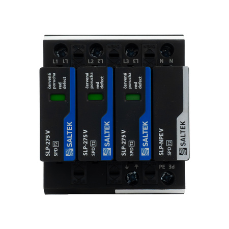 Ogranicznik przepięć typ 2 40kA SLP-275 V/3+1 do 255V DC szyna DIN warystorowy ochronnik przepięciowy dla niskiego napięcia VDE A01946