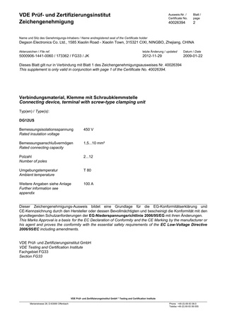 Listwa zaciskowa 10mm2 złączka kostka elektryczna 12-torowa VDE DGN DG12US-12P-19-300AH