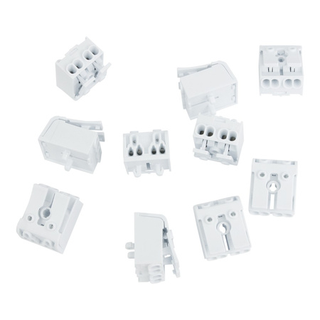 10 sztuk Kostka z Dźwignią Szybkozłączka 2x0.75-2.5mm2 450V VDE DGN 10-DG238-10.0-02P