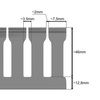 Korytko grzebieniowe 40x100 Kanał kablowy z pokrywą 1m 8/12 E354
