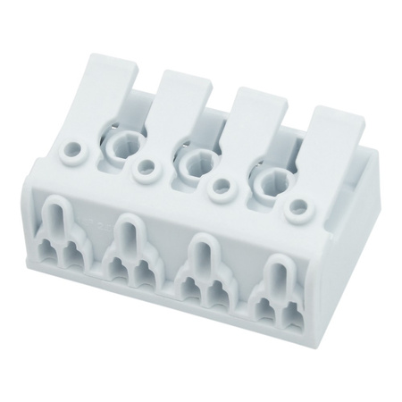 Kostka Elektryczna z Dźwignią Szybkozłączka 4x0.75-2.5mm2 450V VDE DGN DG238-10.0-04P-19-03