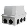 Puszka natynkowa z dławikami wym/wew 190x145x135 mm 10membran z wysoką pokrywą IP66 M-L 009.PG.CA.G
