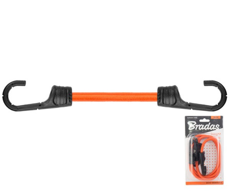 Zestaw 2 x guma elastyczna z metalowym hakiem PVC 0,8x80cm Bradas BCH2-08080OR-B